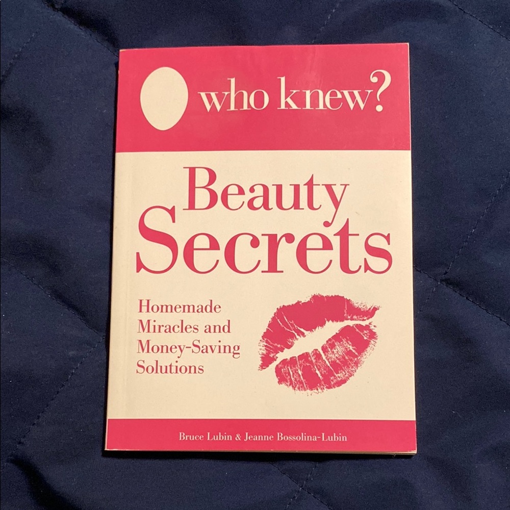 Beauty Secrets Book with Red Cover